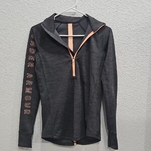 Under Armour Gray and Peach Athletic Shirt